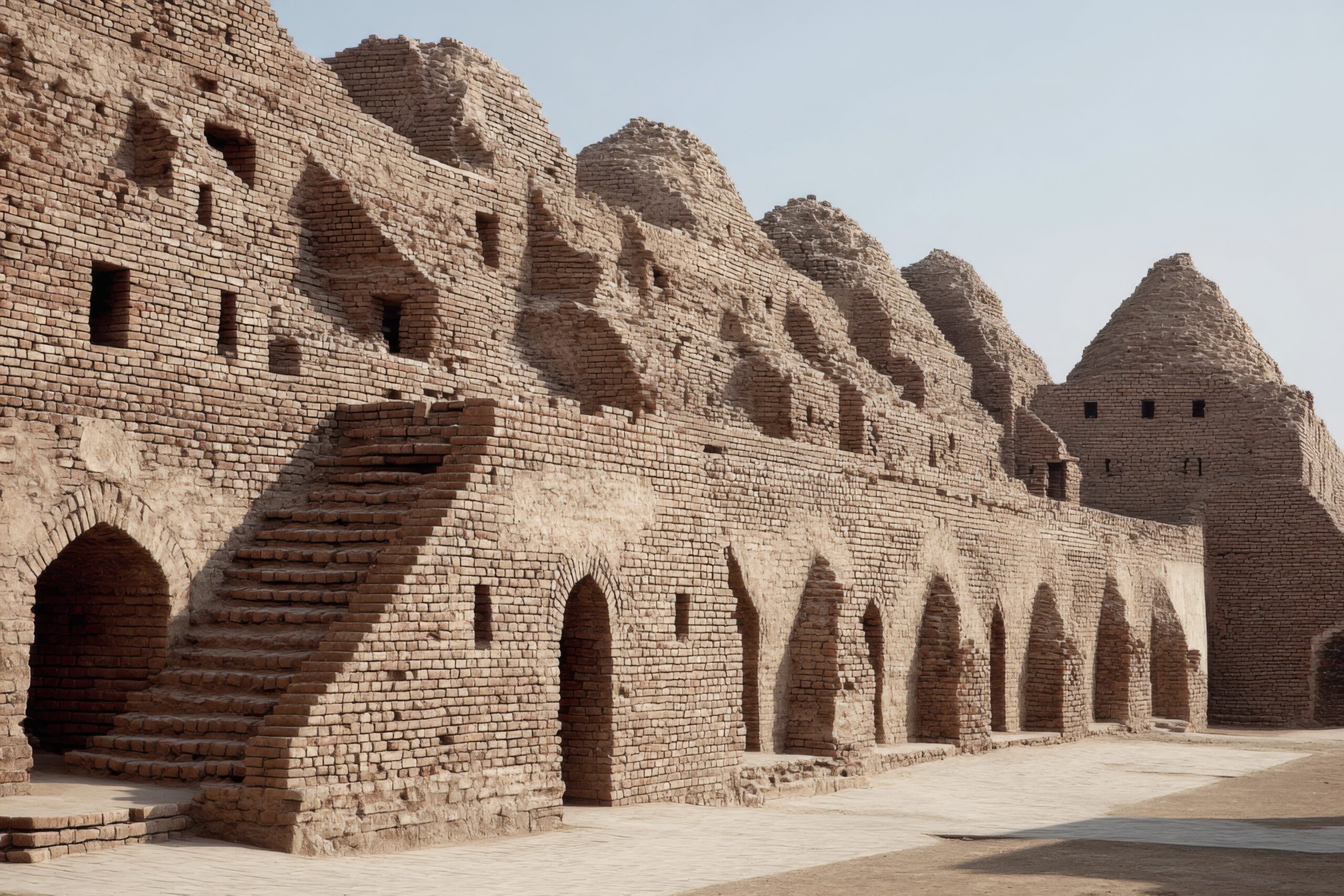 ancient brick architecture of a historic middle eastern ruin fea